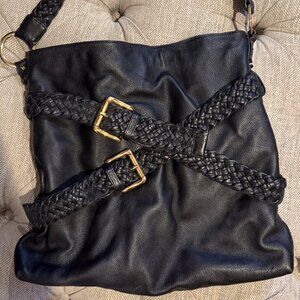 Goldenbleu Black Leather Bag